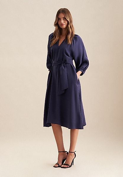 seidensticker Sommerkleid "Schwarze Rose" 3/4 Rundhals Uni günstig online kaufen