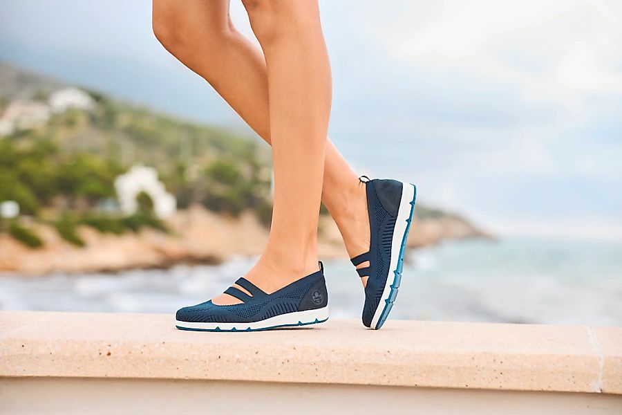 Rieker Riemchenballerina, Schlupfschuh, Halbschuh, Slip-on Sneaker mit Gumm günstig online kaufen