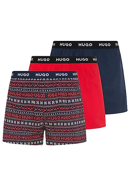 HUGO Underwear Webboxer "WOVEN BOXER TR", 3 Stk. Webboxer mit HUGO Schriftz günstig online kaufen