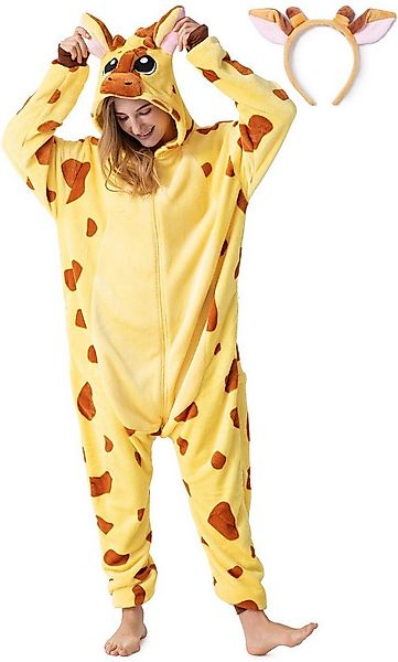 Corimori Partyanzug Onesie Giraffe kuscheliger Jumpsuit für Erwachsene, Jum günstig online kaufen