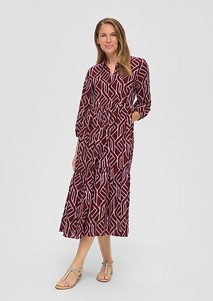 s.Oliver BLACK LABEL Maxikleid Baumwollkleid mit günstig online kaufen