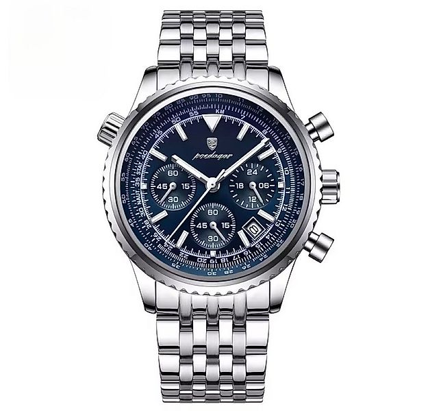 POEDAGAR Quarzuhr Poedagar Herren-Armbanduhr Chronograph Quarz Edelstahl 96 günstig online kaufen
