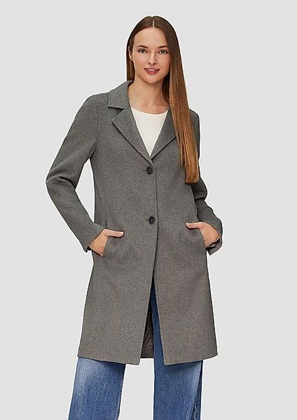 s.Oliver Funktionsmantel Outdoor-Mantel Weicher Wollmantel mit Reverskragen günstig online kaufen