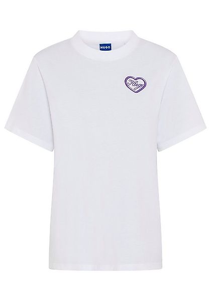 HUGO Blue T-Shirt Vintage Tee mit Rundhals, bedruckt günstig online kaufen