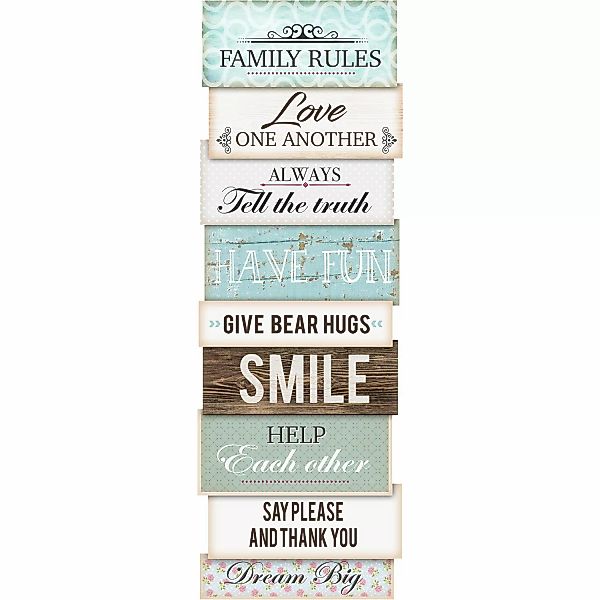 Pro-Art Wandtattoo Life Rules I 25 cm x 70 cm x 0,8 cm günstig online kaufen