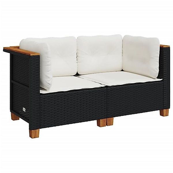 vidaXL Loungesofa Garten-Ecksofas mit Kissen 2 günstig online kaufen