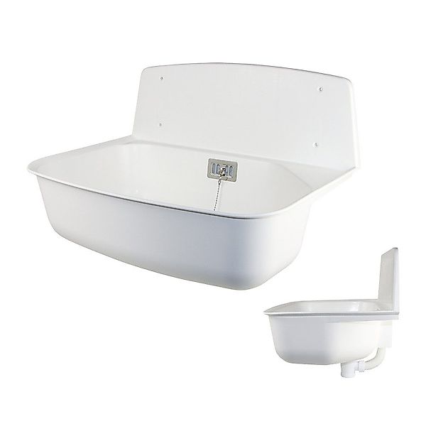 Haas Otto Waschbecken Kunststoff-Universal-Ausgussbecken "Basic", weiss günstig online kaufen