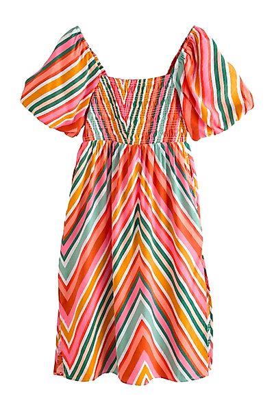 Next Midikleid Schulterfreies Midikleid mit Puffärmeln günstig online kaufen
