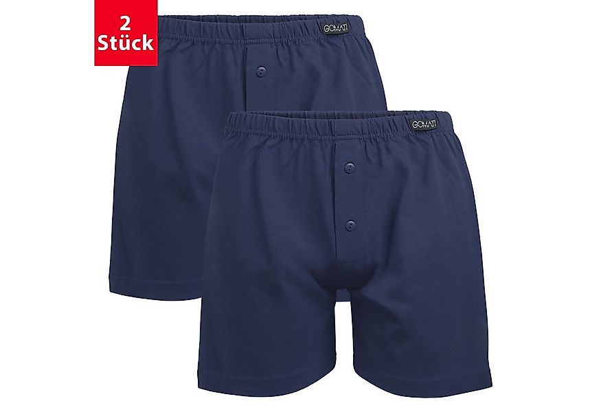 Gomati Boxershorts Herren Jersey Boxershorts (2 Stück) Baumwolle günstig online kaufen