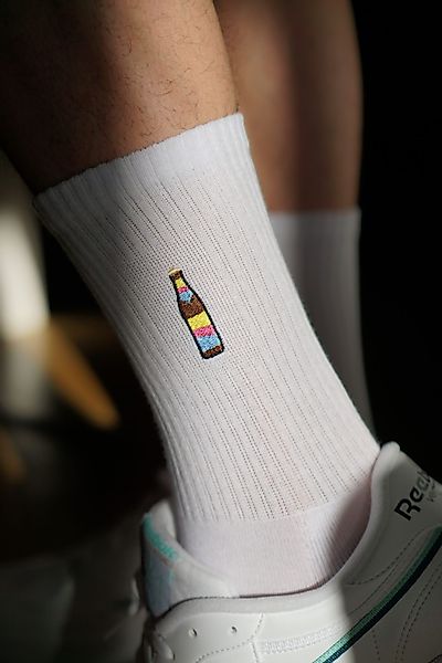 Fashion Drinks Tennissocken Cola Mix, Bestickte günstig online kaufen