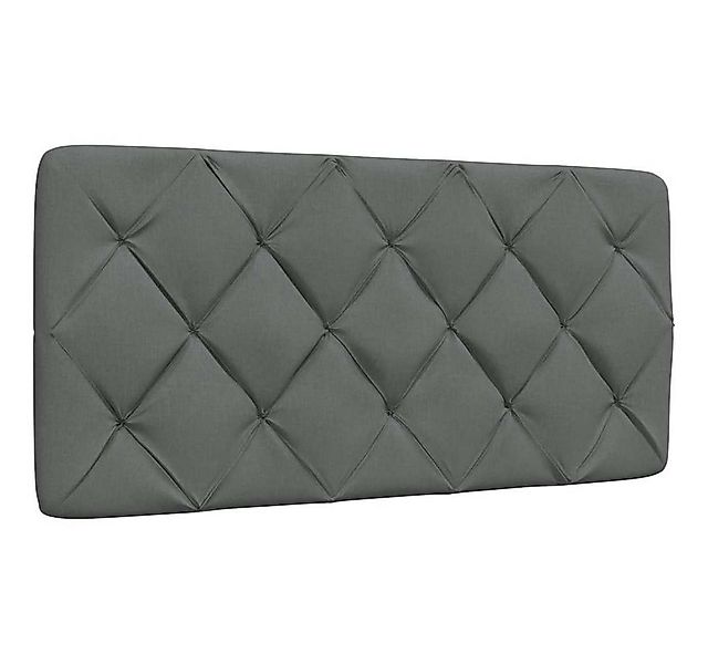 vidaXL Bett Kopfteil-Kissen Dunkelgrau 100 cm Stoff (1-tlg) günstig online kaufen