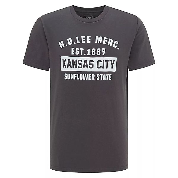 Lee Kansas City Tall Fit Kurzärmeliges T-shirt 2XL Washed Black günstig online kaufen