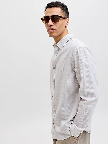 Jack & Jones Langarmhemd "JJESUMMER LINEN BLEND SHIRT L/S SN 2PKMP" Packung günstig online kaufen