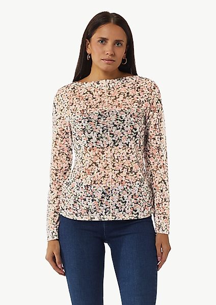comma casual identity Langarmshirt Mesh-Langarmshirt mit günstig online kaufen