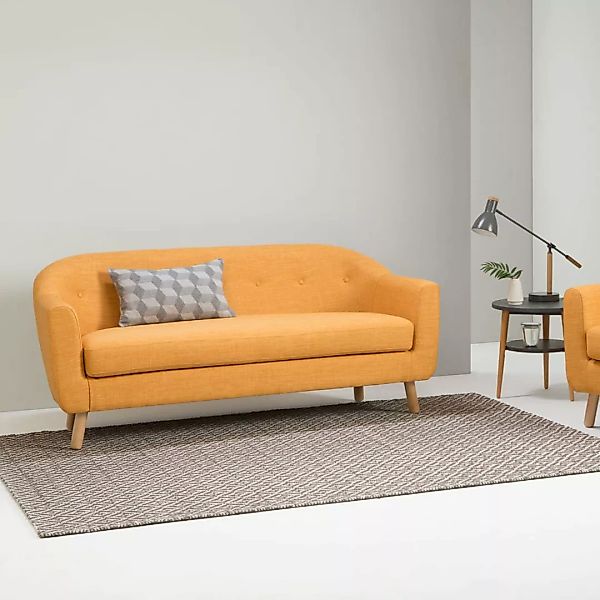 Lottie 3-Sitzer Sofa, Honiggelb - MADE.com günstig online kaufen