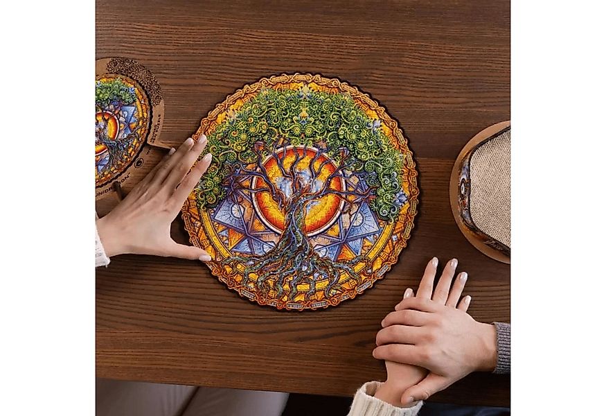 Unidragon Puzzle Unidragon Mandala Puzzle Tree of Life Holzpuzzle, 700 Puzz günstig online kaufen