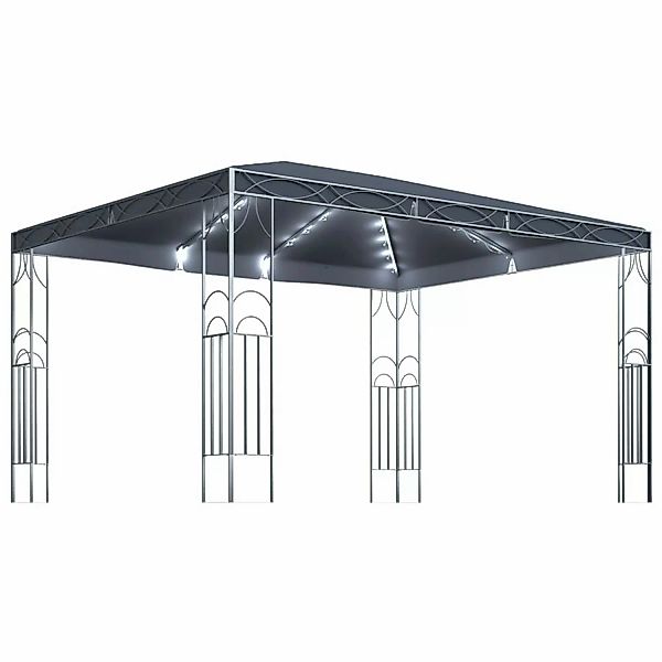 Pavillon Mit Lichterketten 400x300 Cm Anthrazit günstig online kaufen