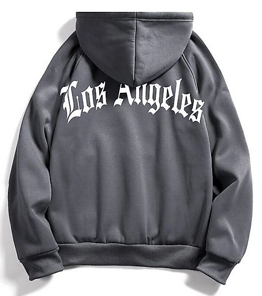 RMK Kapuzenpullover Herren Hoodie Pullover Langarmshirt Oversize Los Angele günstig online kaufen