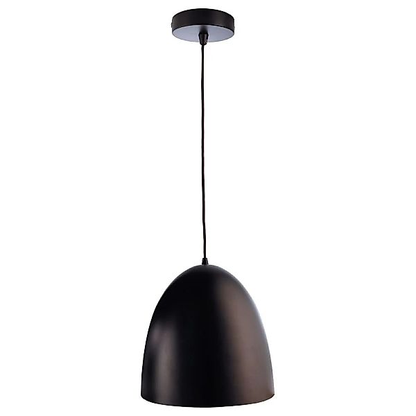 Geschmackvolle Pendelleuchte Bell aus Metall in schwarz günstig online kaufen