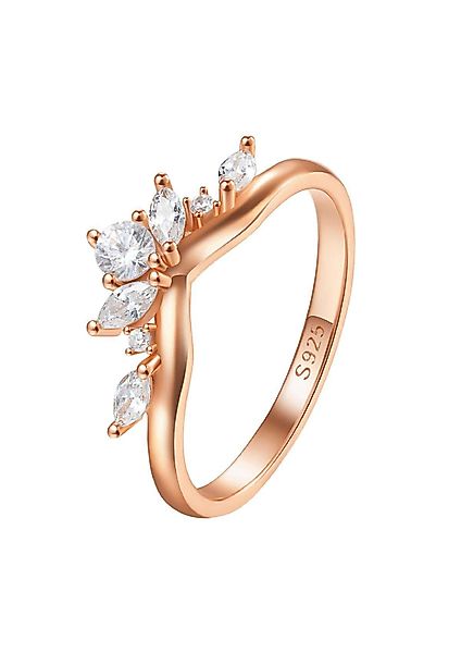 Hey Happiness Silberring Trauring Zirkonia, Fingerring günstig online kaufen