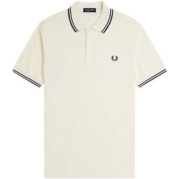 Fred Perry  T-Shirts & Poloshirts Twin Tipped Polo Shirt Ecru/Tennis Blue günstig online kaufen