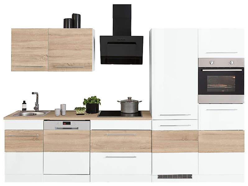 KOCHSTATION Küchenzeile "KS-Trient", Breite 310 cm, wahlweise mit E-Geräten günstig online kaufen
