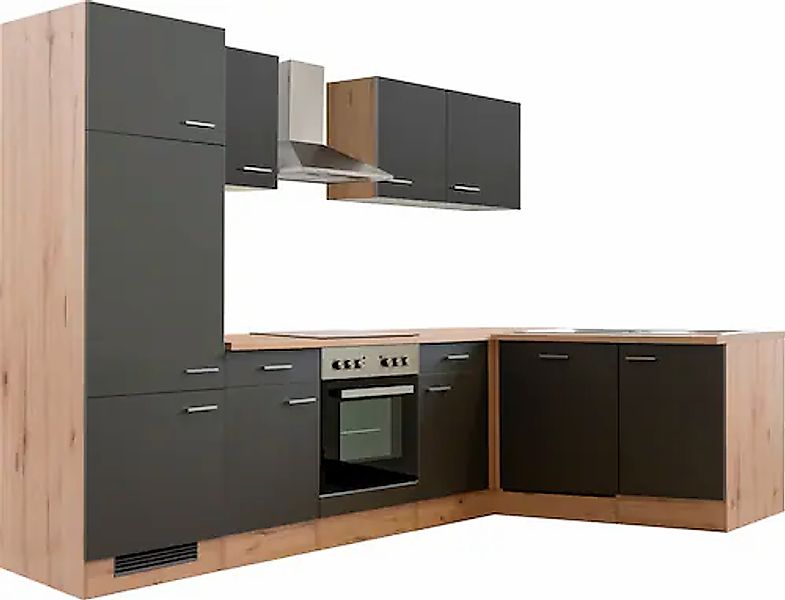 Flex-Well Küchenzeile »Morena«, mit E-Geräten, Gesamtbreite 280 x 170 cm günstig online kaufen