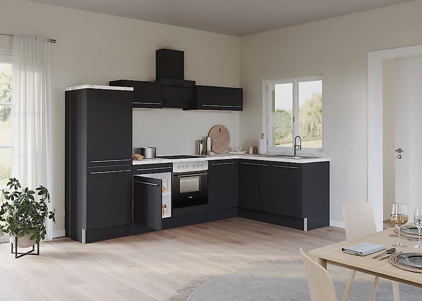 KOCHSTATION Küche "KS-Bern2", Stellmaße 295 x 175 cm, wahlweise mit E-Gerät günstig online kaufen