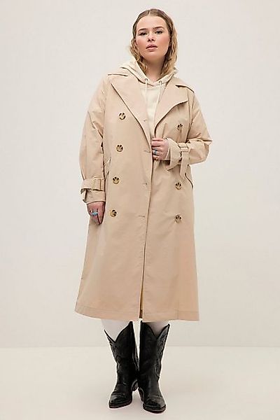 Studio Untold Wintermantel Trenchcoat oversized Revers Bindegürtel günstig online kaufen