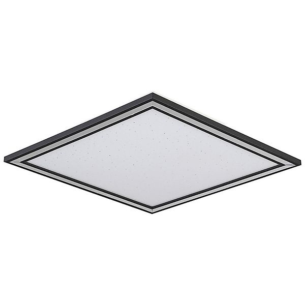 POCOline Deckenleuchte schwarz Metall Kunststoff B/H/L: ca. 45x5x45 cm 1 Br günstig online kaufen