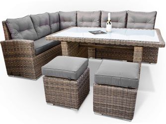 Ragnarök Möbel-Design Gartenlounge-Set Dining Lounge Wieland günstig online kaufen