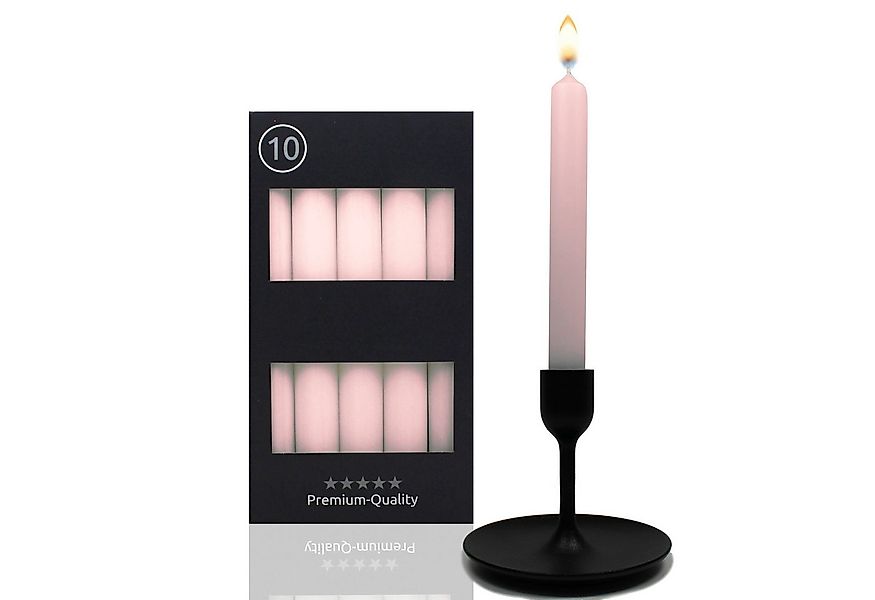 Candelo Tafelkerze 10er Set Rosa Stabkerzen Tafelkerzen 18,5cm, 7,5 Std Bre günstig online kaufen