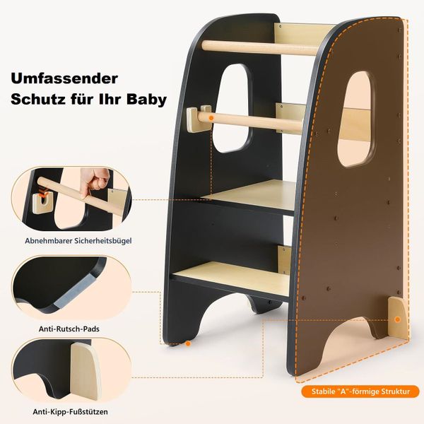Ezebaby Tritthocker Lernturm höhenverstellbar für Kinder günstig online kaufen