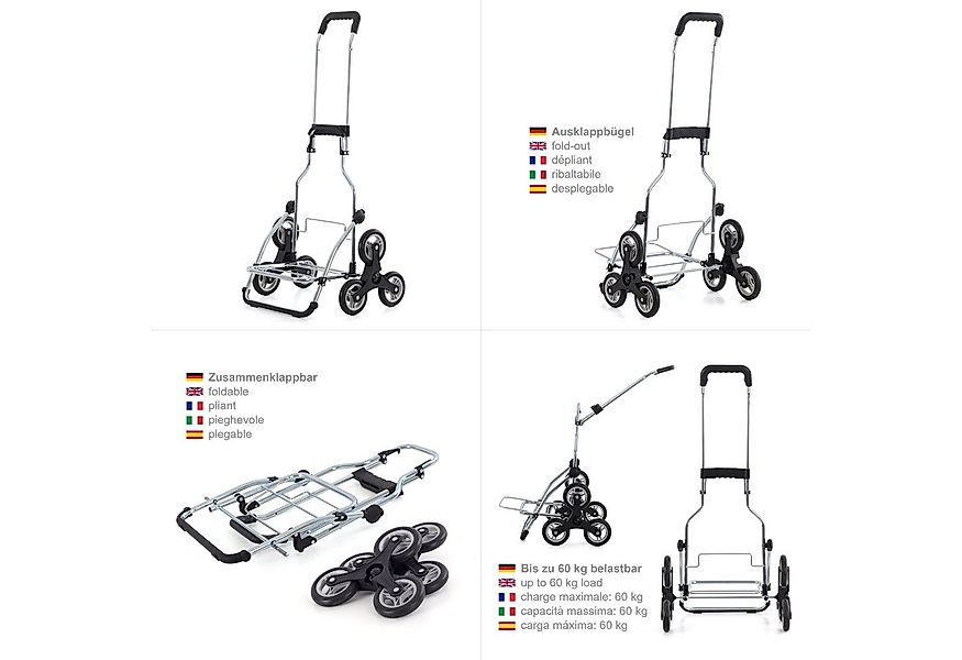 Andersen Einkaufstrolley Exklusiv Treppensteiger Royal Shopper Stahlgestell günstig online kaufen