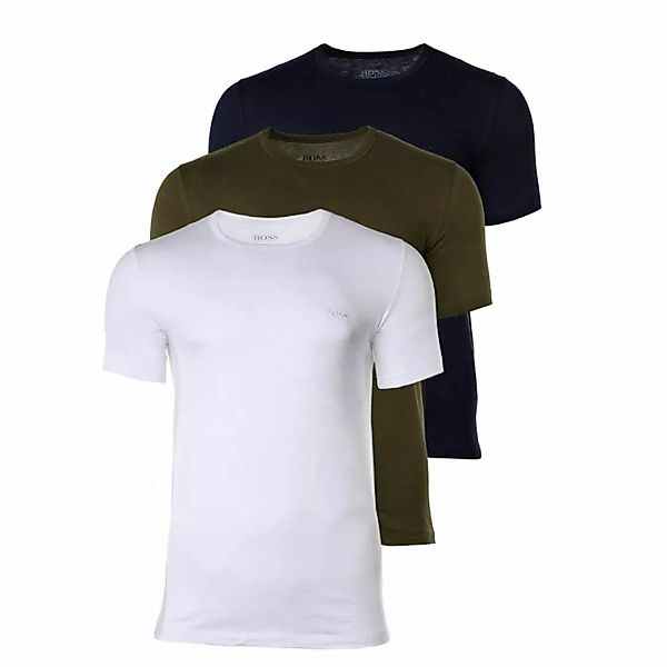 HUGO BOSS Herren T-Shirts, 3er Pack - Rundhals, Pure Cotton günstig online kaufen