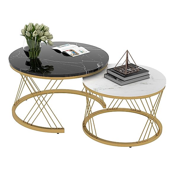 Merax Couchtisch (2-St), hochglanz holz Satztisch, günstig online kaufen