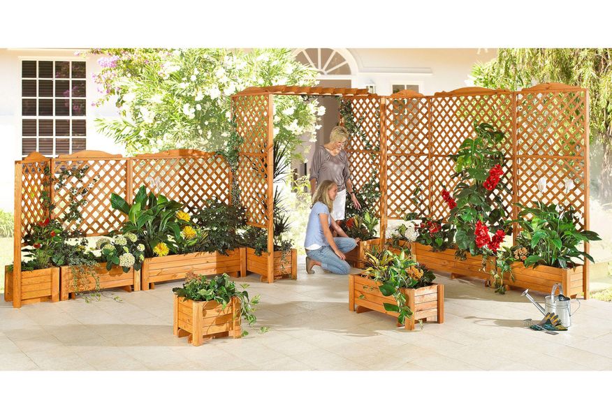 Promadino Pflanzkasten Romantica aus Kiefernholz (LxBxH) 78 cm x 38 cm x 34 günstig online kaufen