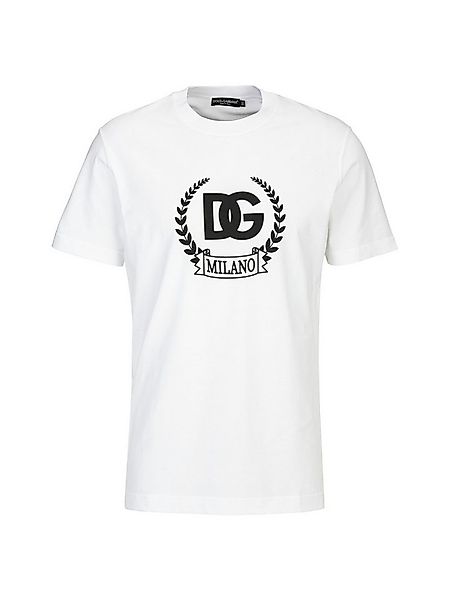 DOLCE & GABBANA T-Shirt Logo Crest Milano (1-tlg) günstig online kaufen