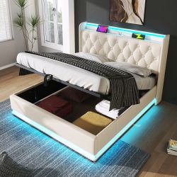 HAUSS SPOLE Polsterbett 180x200cm mit LED-Beleuchtung, günstig online kaufen