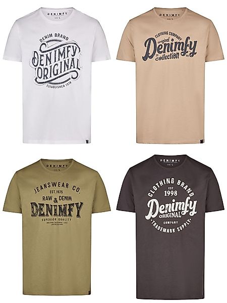 DENIMFY T-Shirt Herren Printshirt DFNuri Regular günstig online kaufen