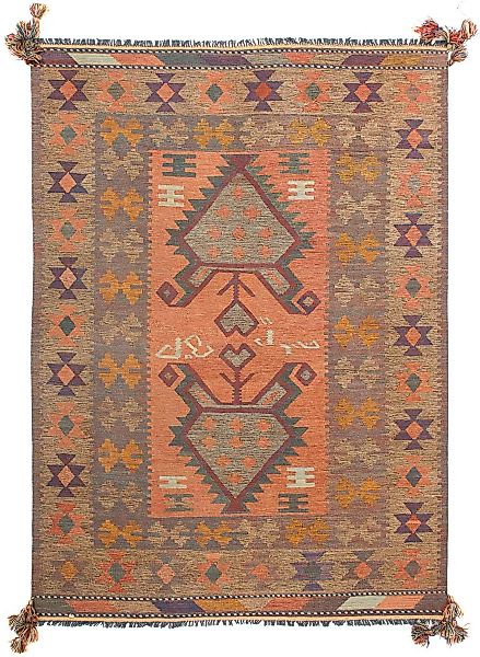 morgenland Wollteppich »Kelim - Oriental - 211 x 148 cm - mehrfarbig«, rech günstig online kaufen