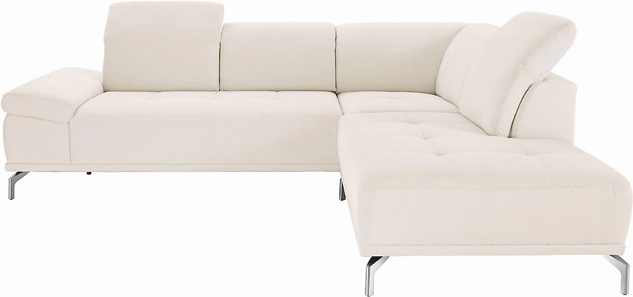 Places of Style Ecksofa "Caluna", Inkl.Sitztiefenverstellung, wahlweise mit günstig online kaufen