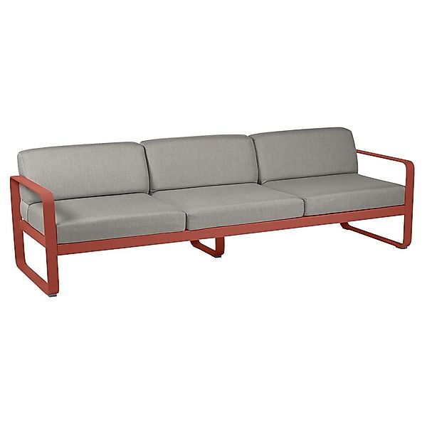 Bellevie 3-Sitzer Lounge-Sofa 20 Ockerrot B8 Taupegrau günstig online kaufen