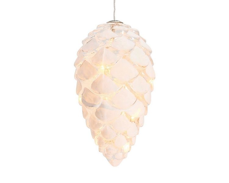 Sirius Home A/S LED Dekolicht Leuchtanhänger Glaszapfen Celina Cone weiß, L günstig online kaufen