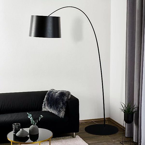 Foscarini Twiggy Bogenleuchte mit Dimmer, schwarz günstig online kaufen