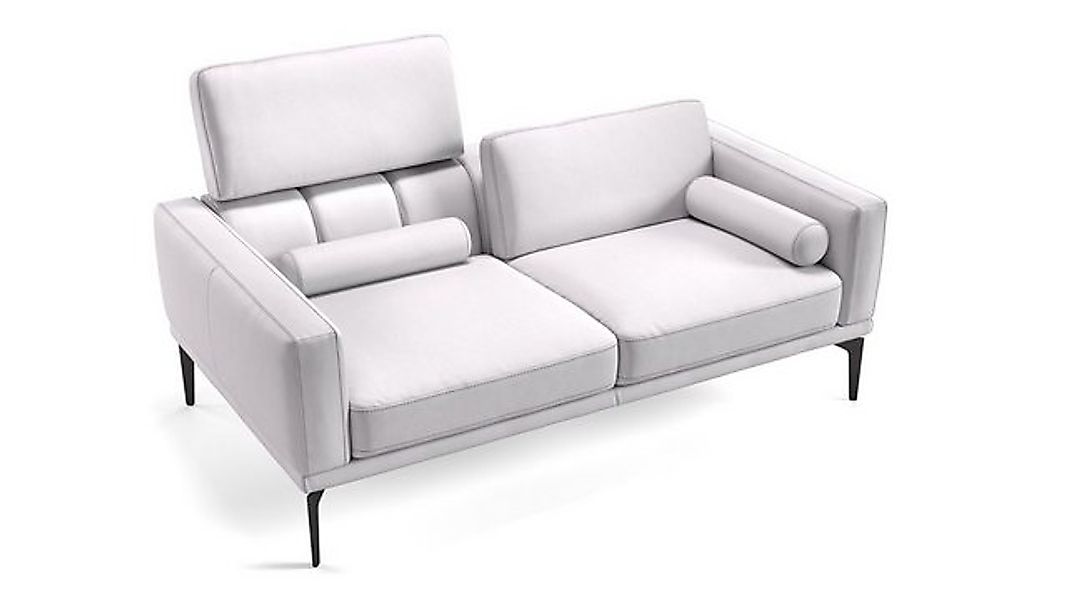 Sofanella 2-Sitzer Leder BIANCO, Relaxsofa, Designsofa, Designer Couch, Ita günstig online kaufen