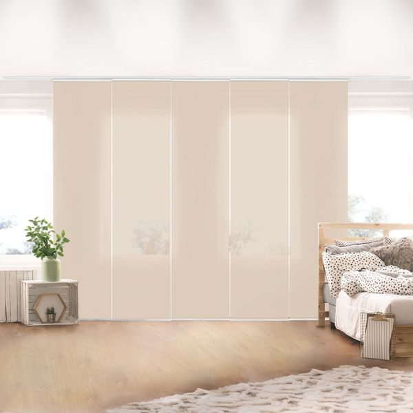 Bilderdepot24 Schiebegardine modern Flächenvorhang blickdicht Macchiato, günstig online kaufen