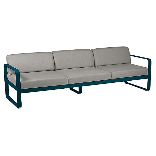 Bellevie 3-Sitzer Lounge-Sofa 21 Acapulcoblau B8 Taupegrau günstig online kaufen