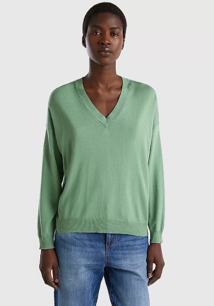 United Colors of Benetton V-Ausschnitt-Pullover günstig online kaufen