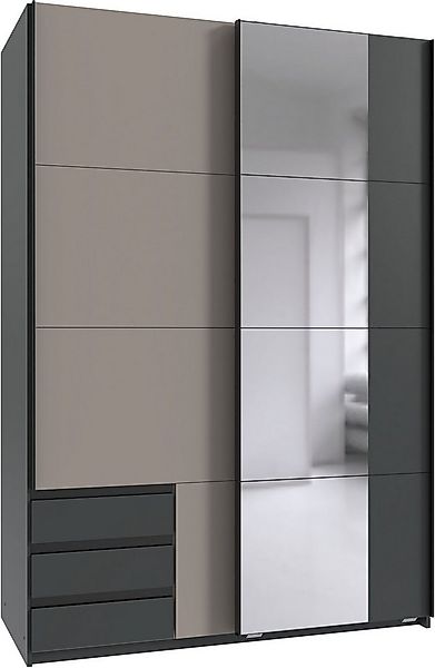 Wimex Schwebetürenschrank Emden moderner Kleiderschrank mit Spiegel und Sch günstig online kaufen